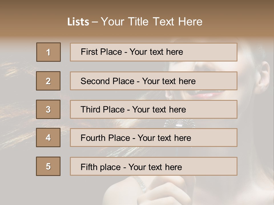 Caucasian Pop Studio PowerPoint Template