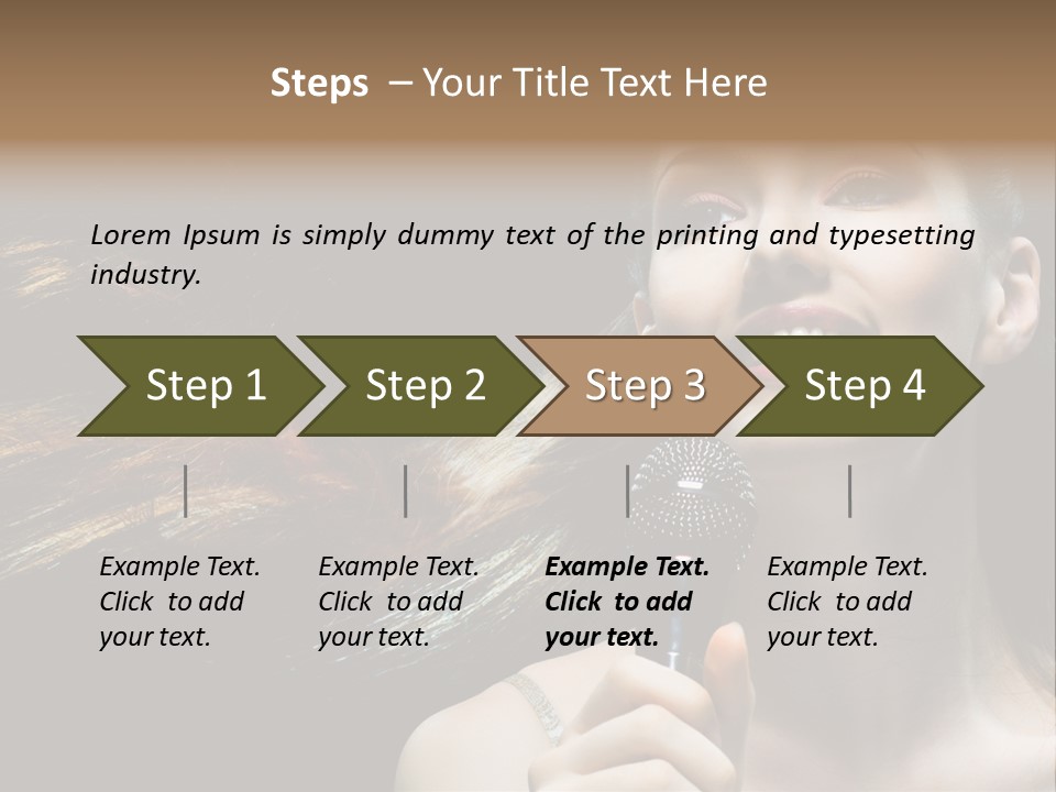 Caucasian Pop Studio PowerPoint Template