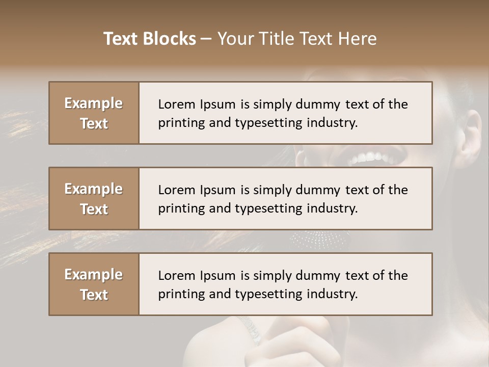 Caucasian Pop Studio PowerPoint Template