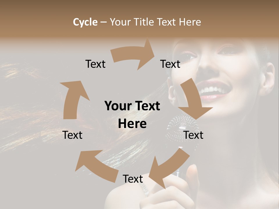 Caucasian Pop Studio PowerPoint Template