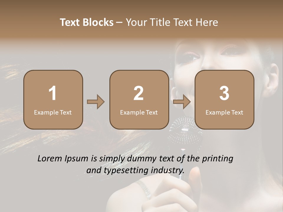 Caucasian Pop Studio PowerPoint Template