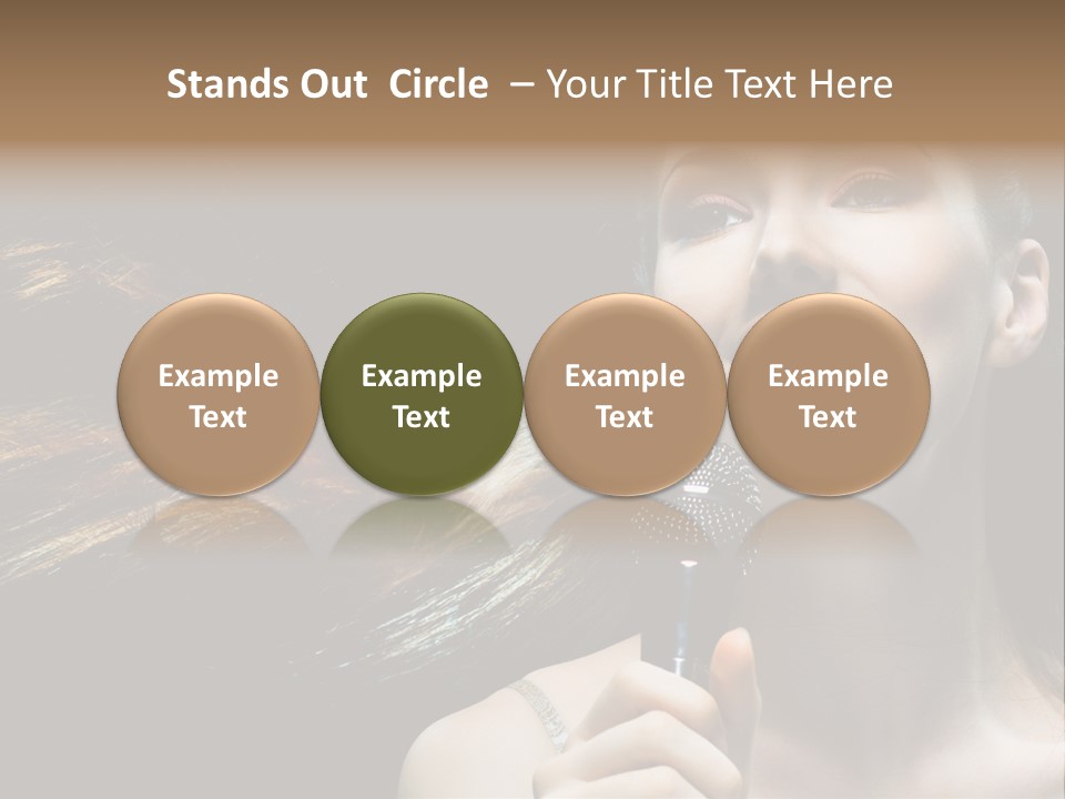 Caucasian Pop Studio PowerPoint Template