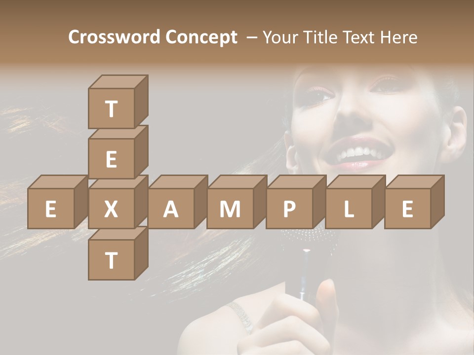 Caucasian Pop Studio PowerPoint Template