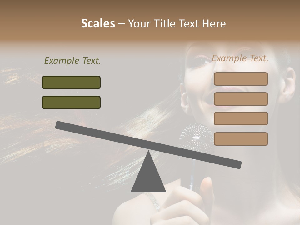 Caucasian Pop Studio PowerPoint Template