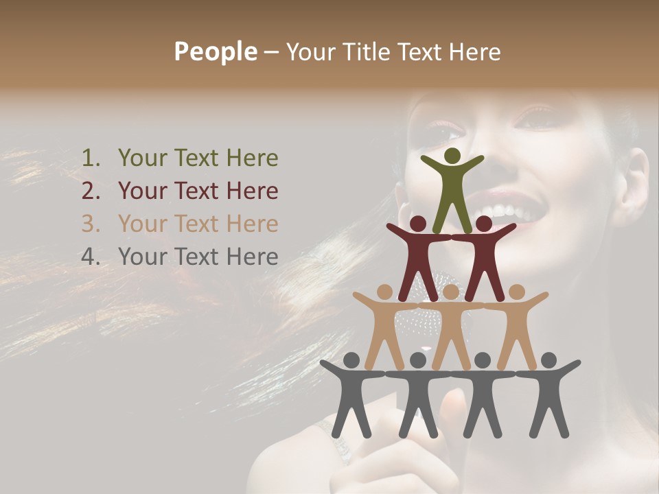 Caucasian Pop Studio PowerPoint Template