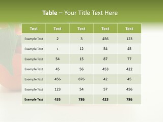 Summer Tree White PowerPoint Template