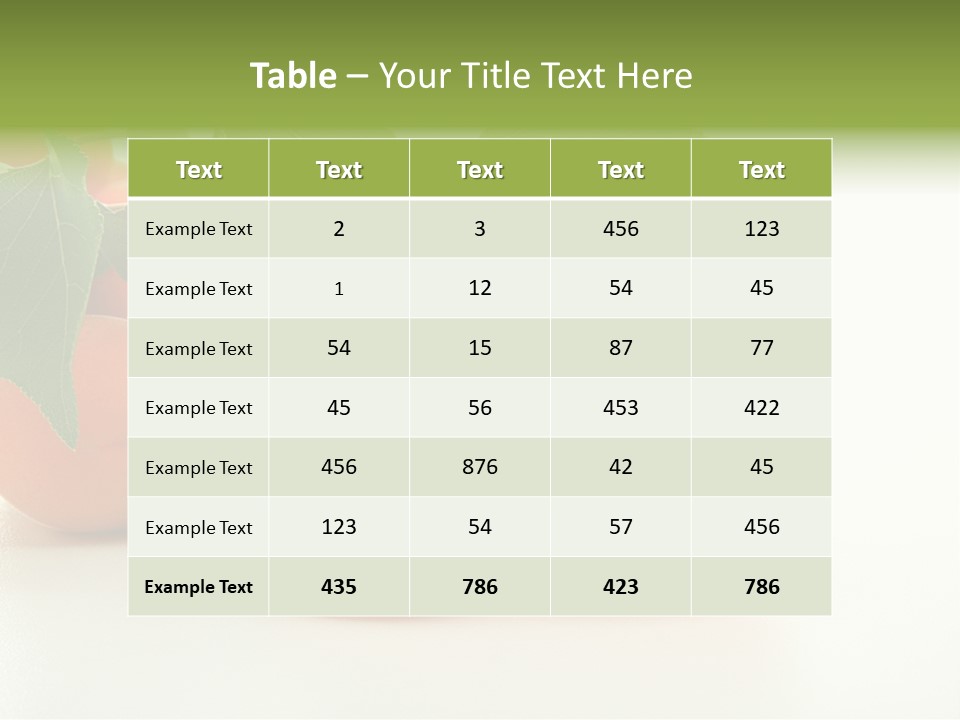 Summer Tree White PowerPoint Template