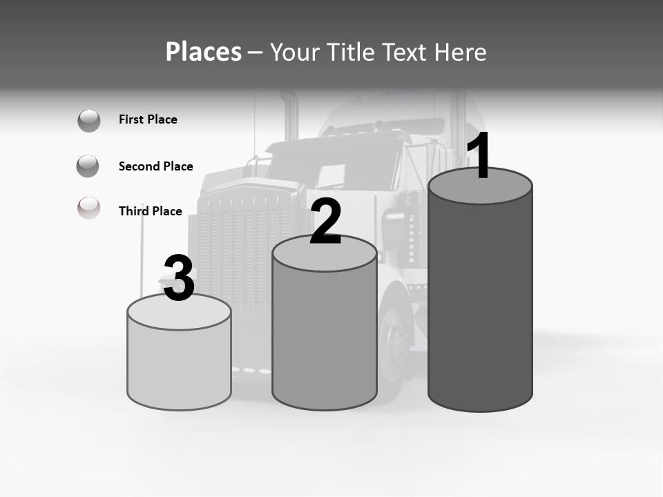 Truckload Tank Nobody PowerPoint Template