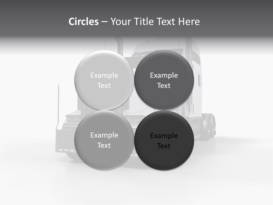 Truckload Tank Nobody PowerPoint Template