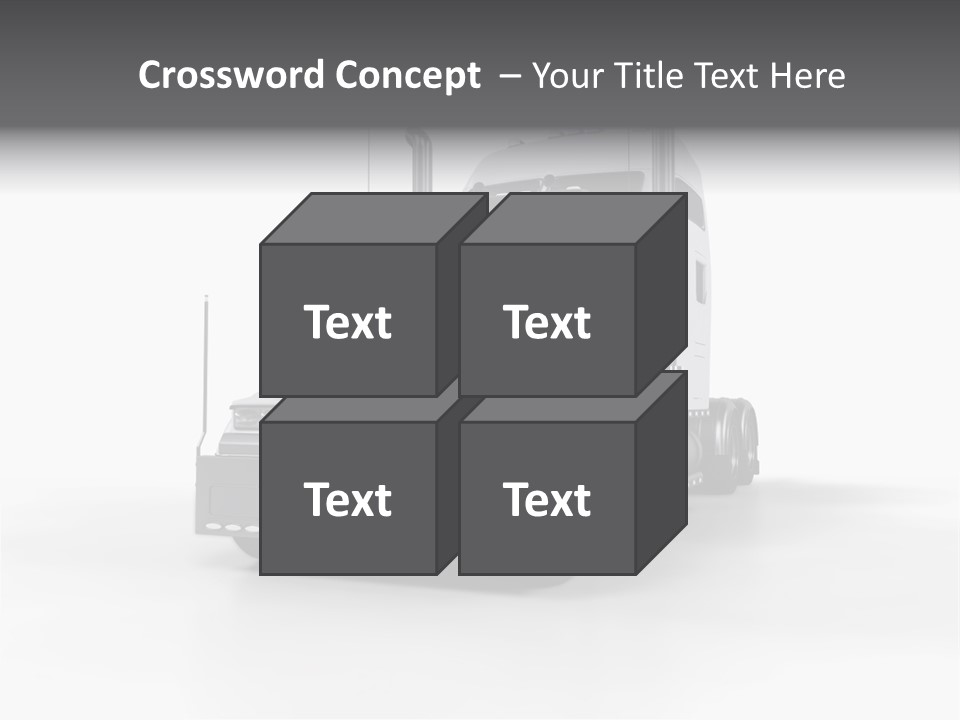 Truckload Tank Nobody PowerPoint Template