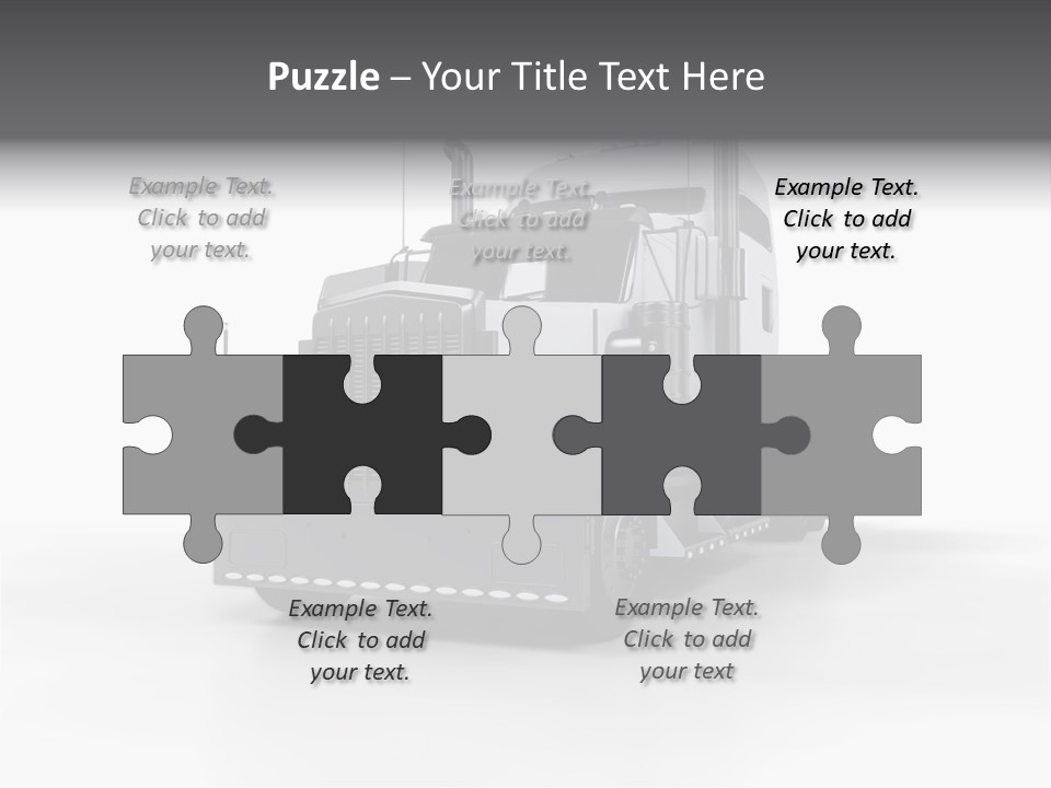 Truckload Tank Nobody PowerPoint Template
