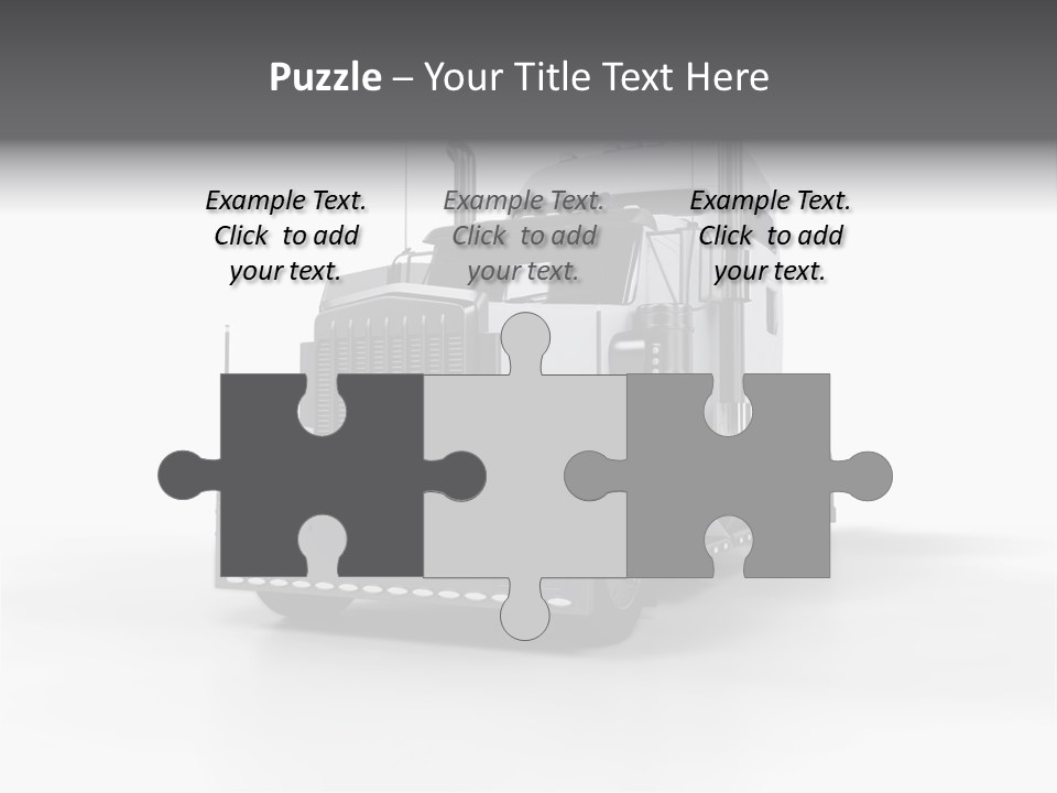 Truckload Tank Nobody PowerPoint Template