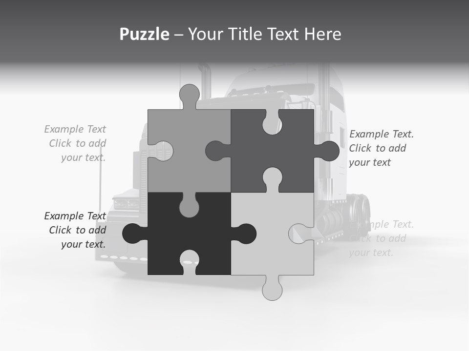 Truckload Tank Nobody PowerPoint Template