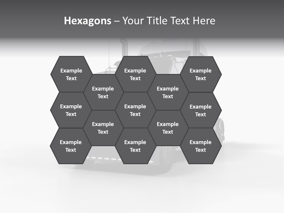 Truckload Tank Nobody PowerPoint Template