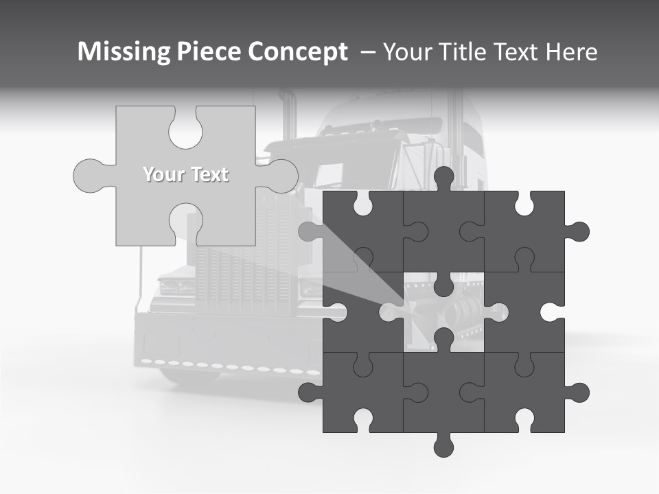 Truckload Tank Nobody PowerPoint Template