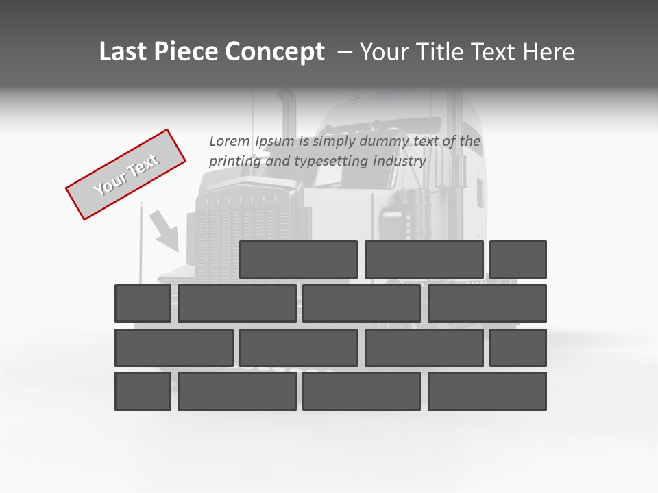 Truckload Tank Nobody PowerPoint Template