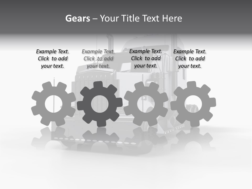 Truckload Tank Nobody PowerPoint Template