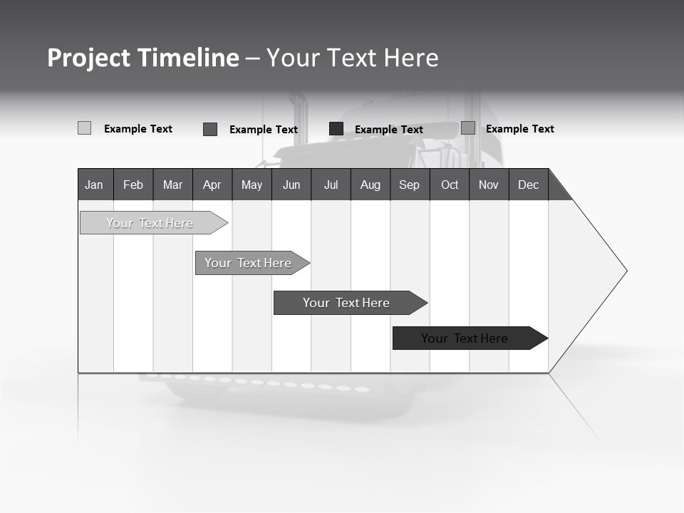 Truckload Tank Nobody PowerPoint Template