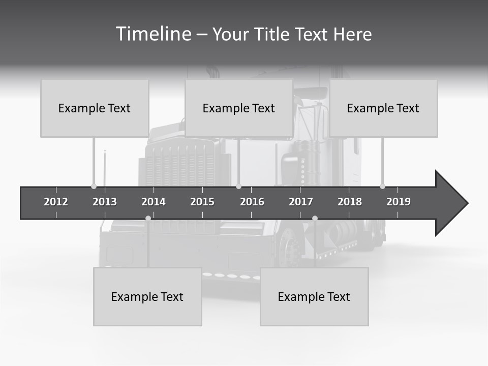 Truckload Tank Nobody PowerPoint Template