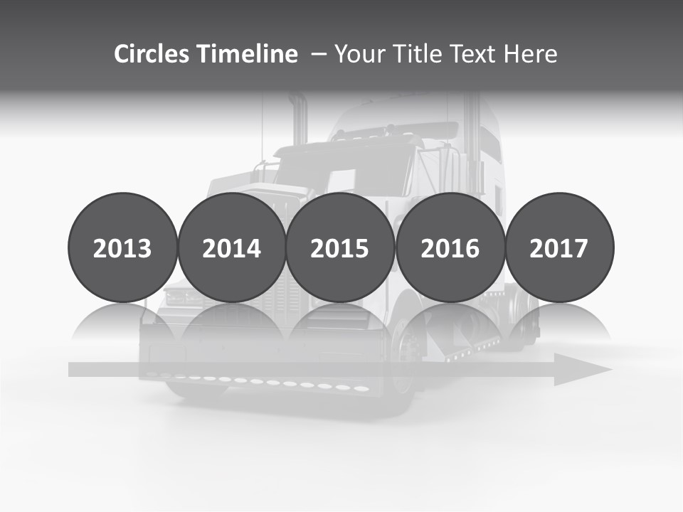 Truckload Tank Nobody PowerPoint Template