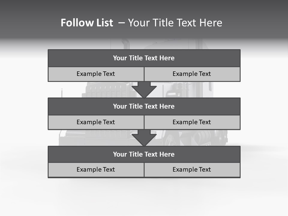 Truckload Tank Nobody PowerPoint Template