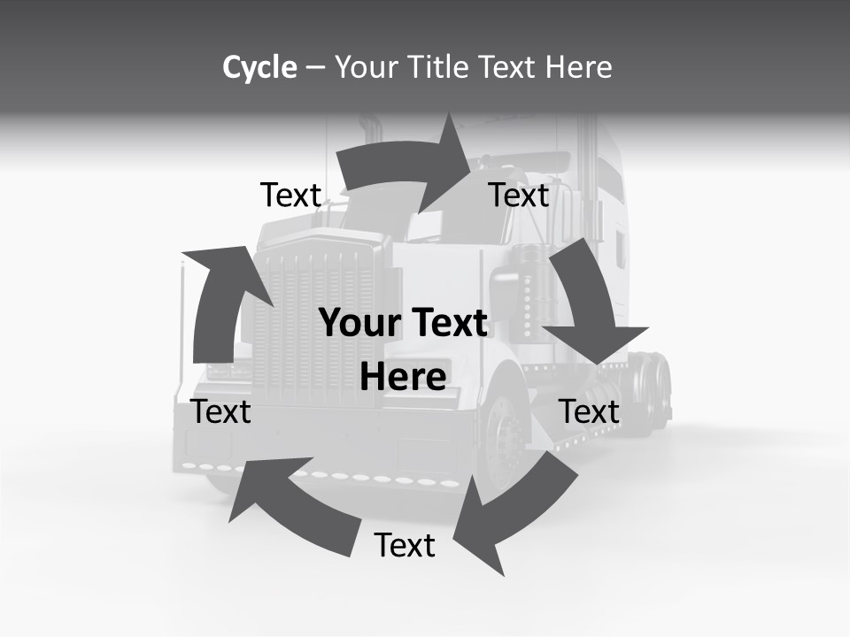 Truckload Tank Nobody PowerPoint Template