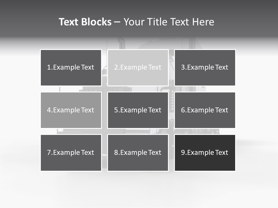 Truckload Tank Nobody PowerPoint Template