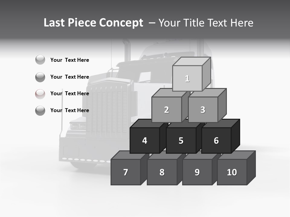 Truckload Tank Nobody PowerPoint Template