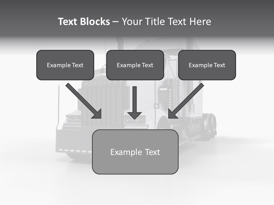 Truckload Tank Nobody PowerPoint Template