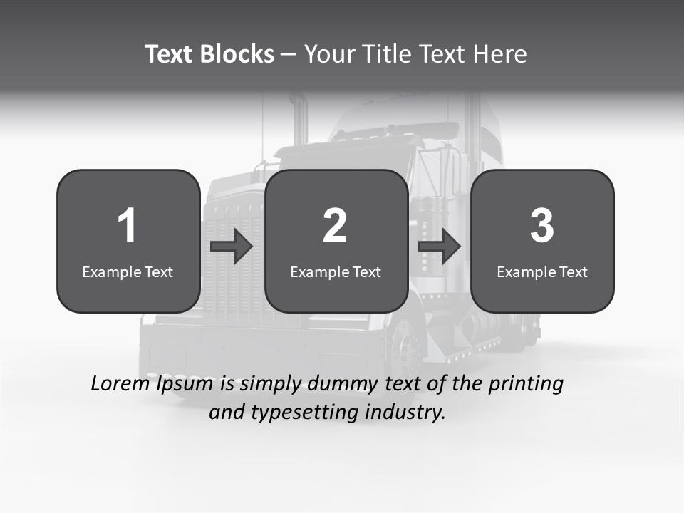 Truckload Tank Nobody PowerPoint Template