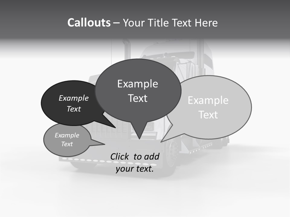 Truckload Tank Nobody PowerPoint Template
