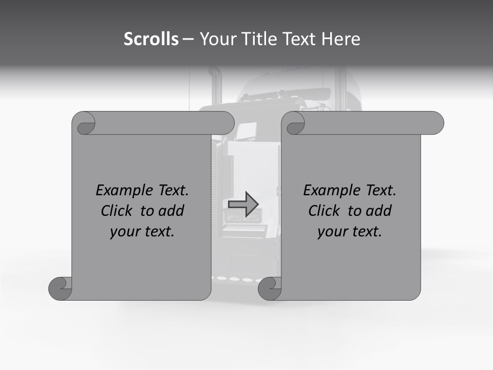 Truckload Tank Nobody PowerPoint Template