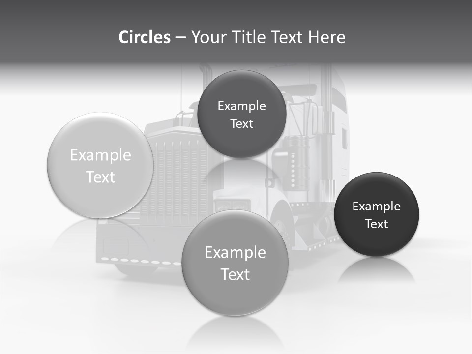 Truckload Tank Nobody PowerPoint Template