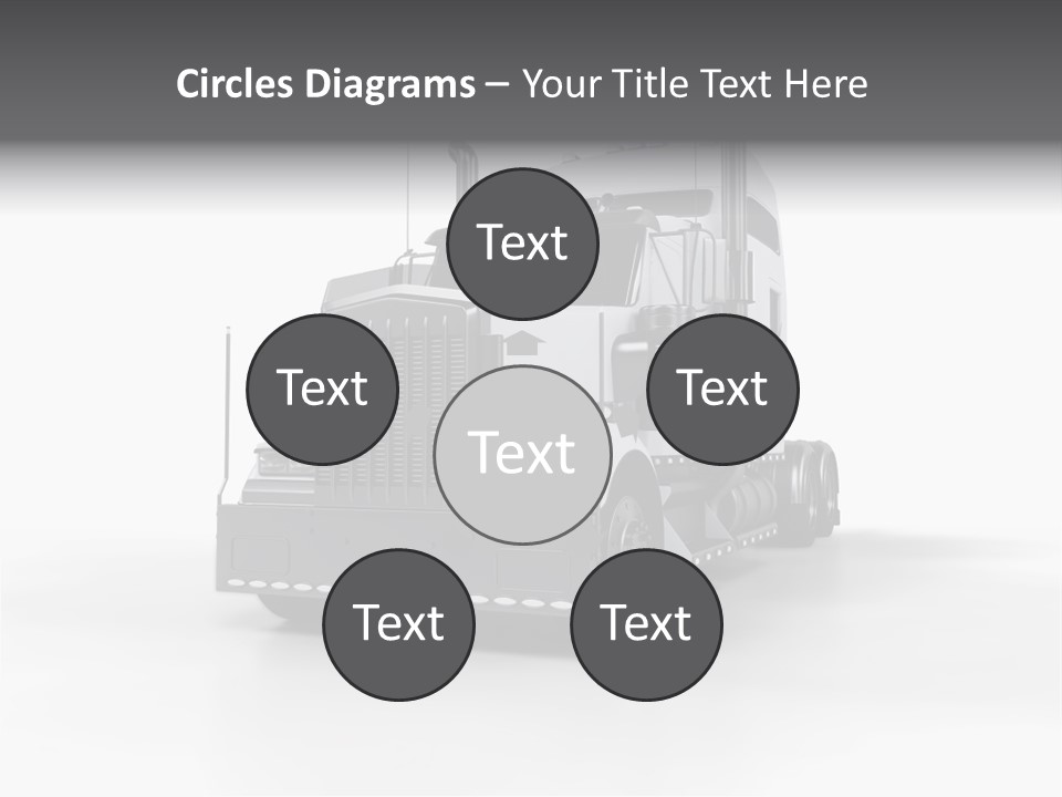 Truckload Tank Nobody PowerPoint Template