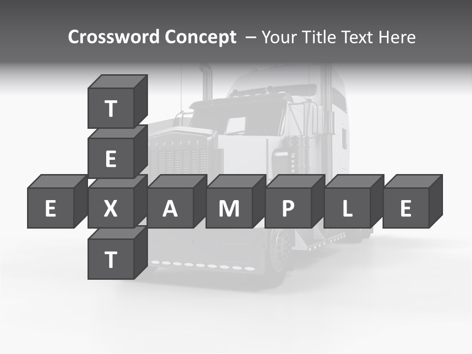 Truckload Tank Nobody PowerPoint Template