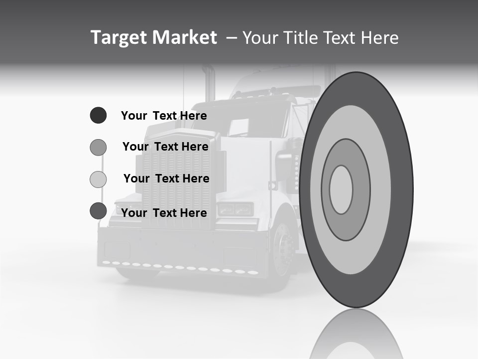 Truckload Tank Nobody PowerPoint Template