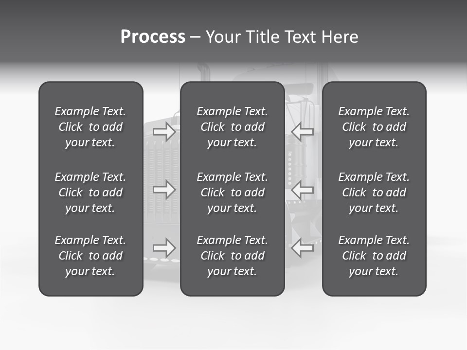 Truckload Tank Nobody PowerPoint Template