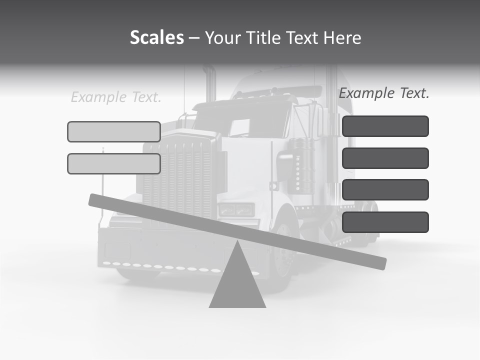 Truckload Tank Nobody PowerPoint Template
