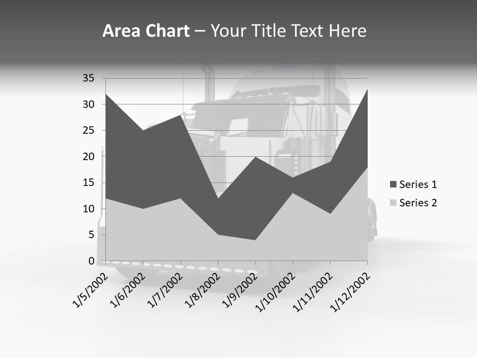 Truckload Tank Nobody PowerPoint Template