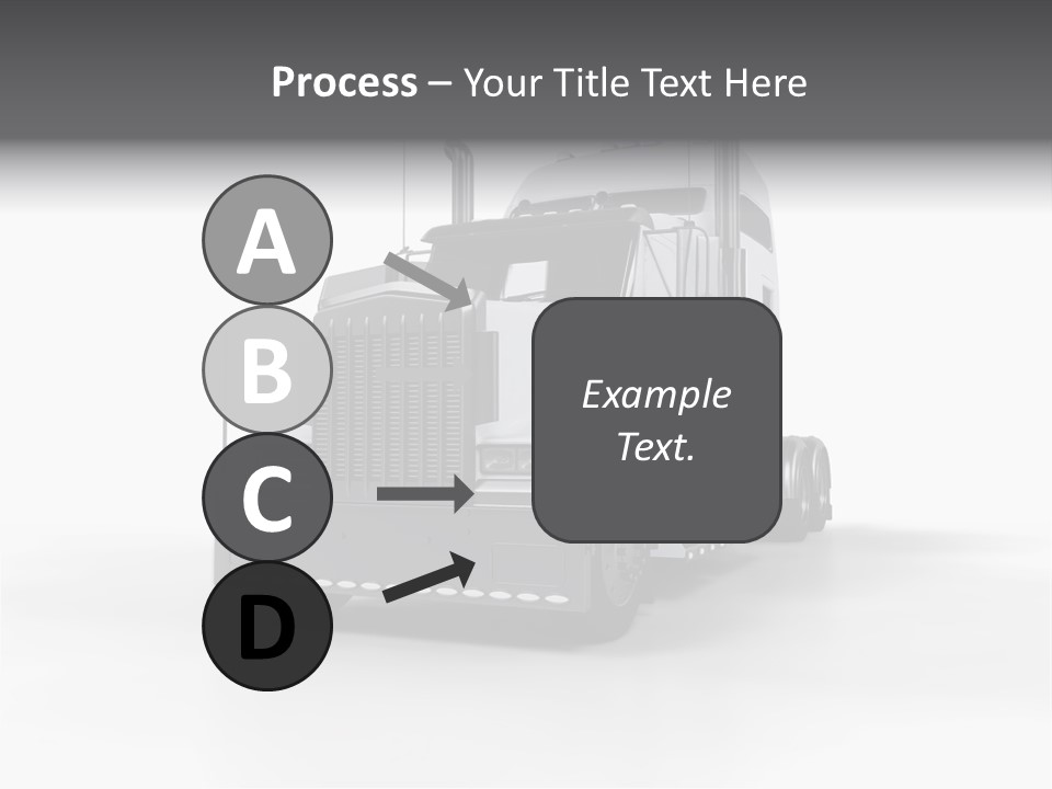 Truckload Tank Nobody PowerPoint Template