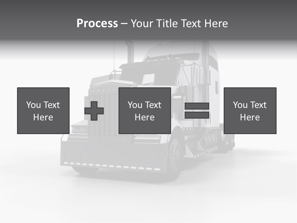 Truckload Tank Nobody PowerPoint Template