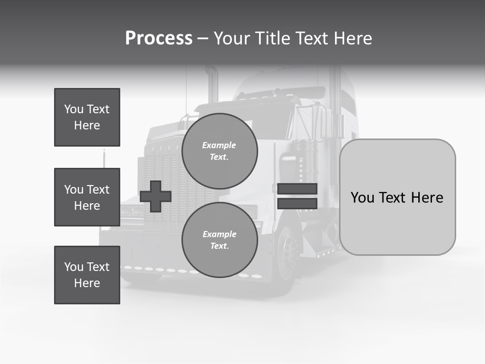 Truckload Tank Nobody PowerPoint Template