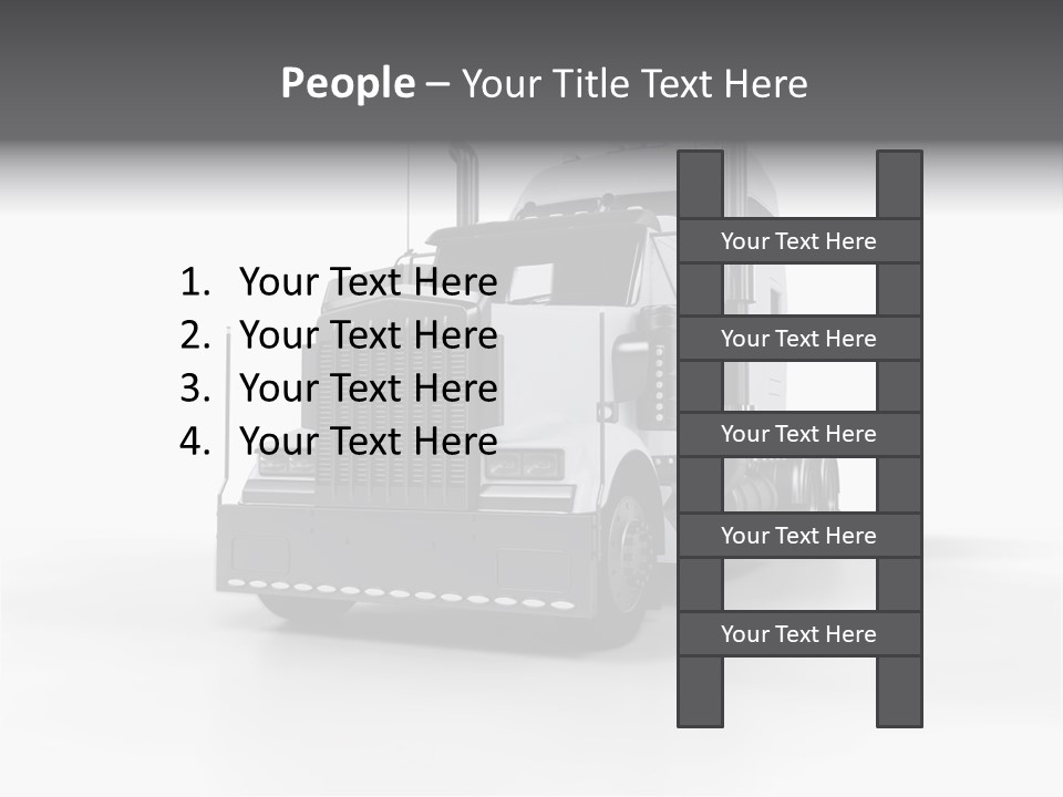 Truckload Tank Nobody PowerPoint Template