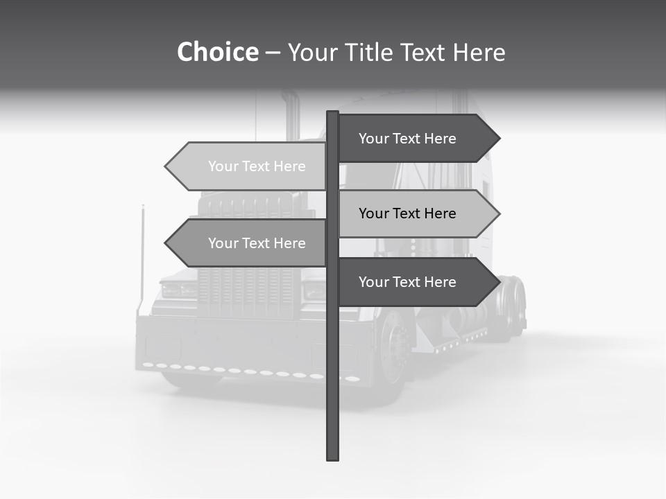 Truckload Tank Nobody PowerPoint Template