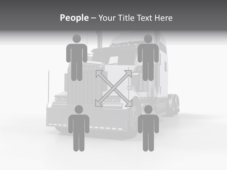 Truckload Tank Nobody PowerPoint Template
