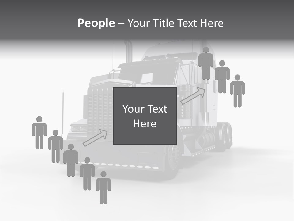 Truckload Tank Nobody PowerPoint Template