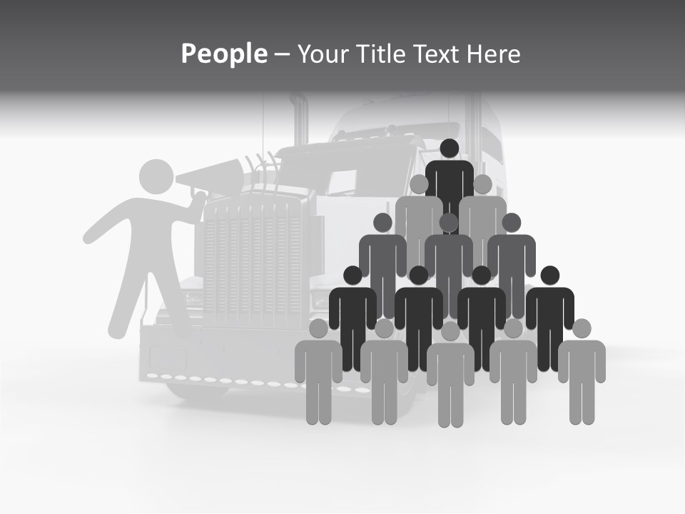 Truckload Tank Nobody PowerPoint Template