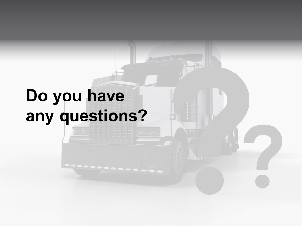 Truckload Tank Nobody PowerPoint Template