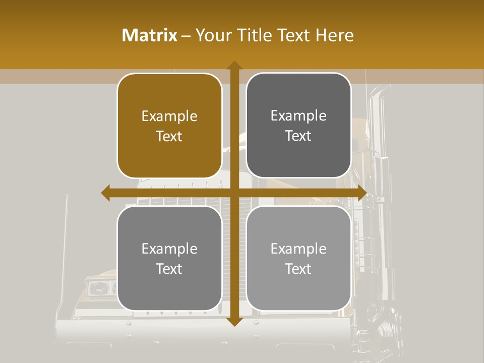 Long Fuel Truckload PowerPoint Template