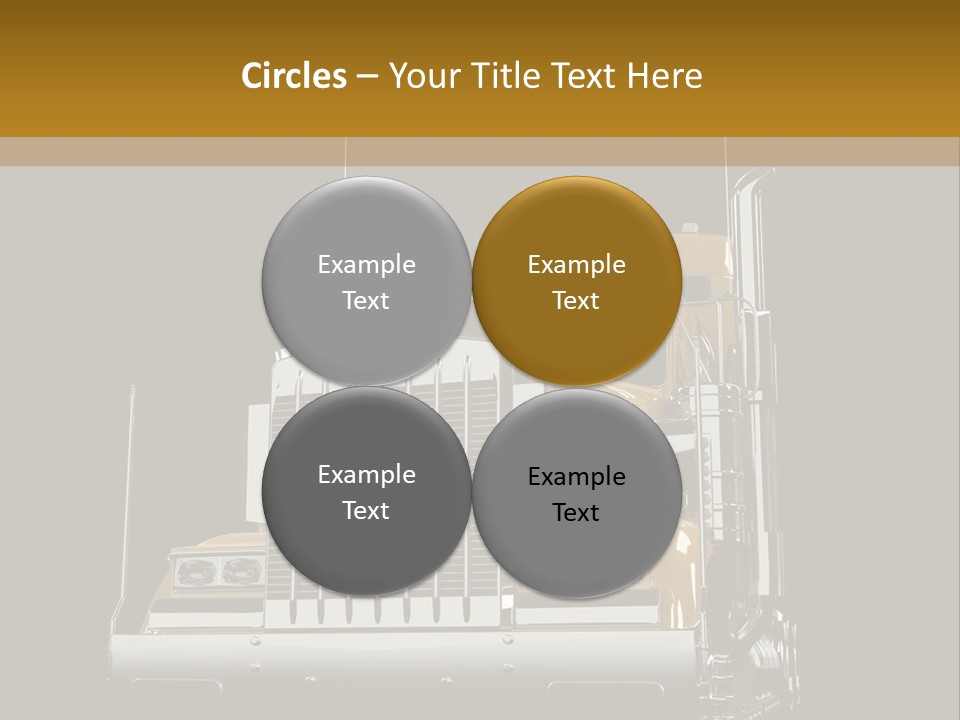 Long Fuel Truckload PowerPoint Template